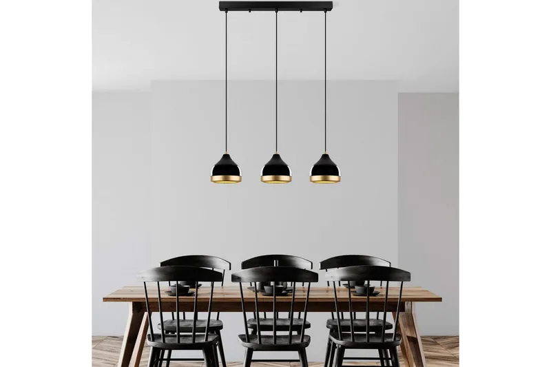 Loftlampe Soodni Tre Horisont Sort - Sort - Belysning - Lamper & indendørsbelysning - Loftlampe - Pendellamper & hængelamper