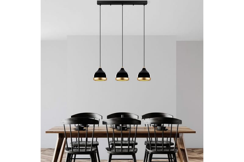 Loftlampe Soodni Tre Horisont Sort - Sort - Belysning - Lamper & indendørsbelysning - Loftlampe - Pendellamper & hængelamper