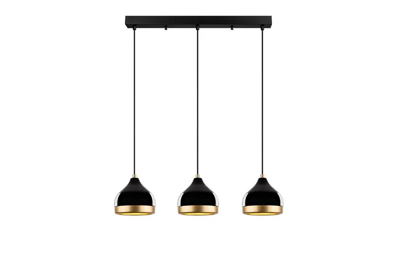 Loftlampe Soodni Tre Horisont Sort, Sort