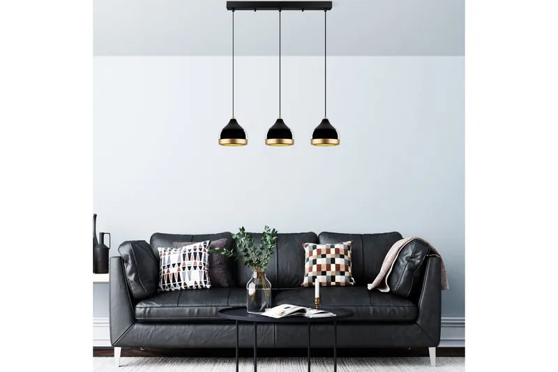 Loftlampe Soodni Tre Horisont Sort - Sort - Belysning - Lamper & indendørsbelysning - Loftlampe - Pendellamper & hængelamper