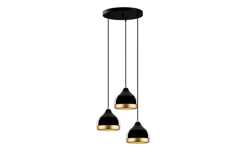 Loftlampe Soodni Tre Sufia Sort, Sort
