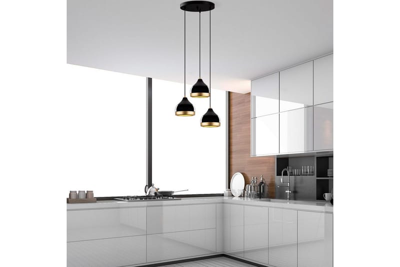 Loftlampe Soodni Tre Sufia Sort - Sort - Belysning - Lamper & indendørsbelysning - Loftlampe - Pendellamper & hængelamper