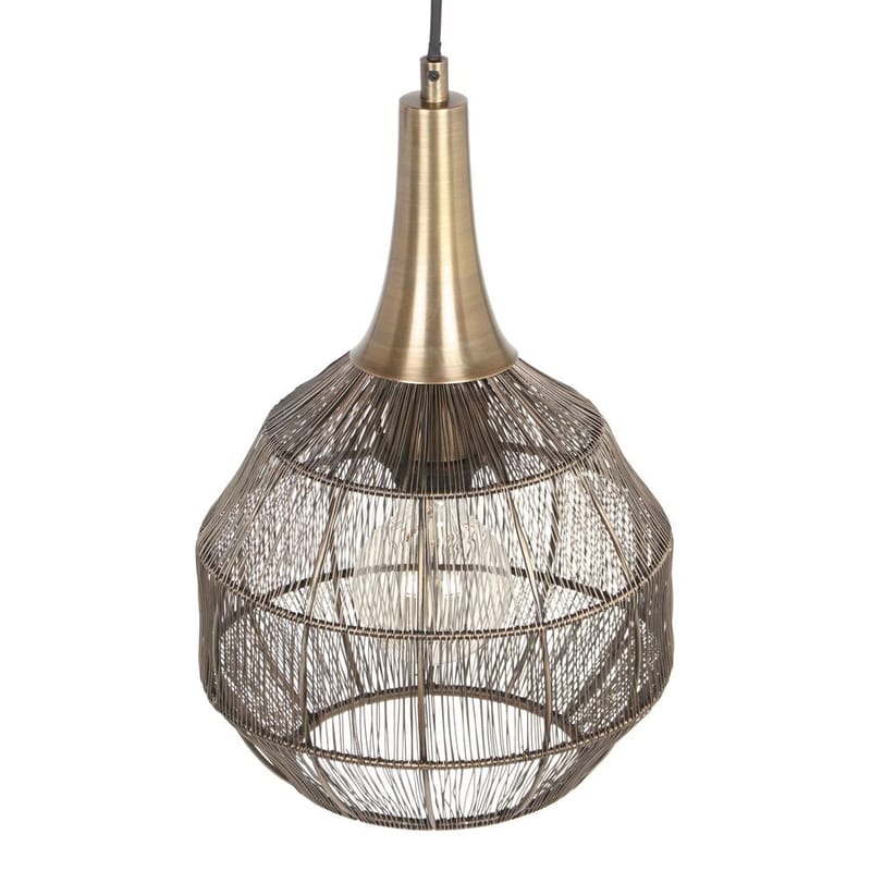 Loftlampe Soraya - 26x27 cm, Mat sort/antik messing - Belysning - Lamper & indendørsbelysning - Loftlampe - Pendellamper & hængelamper
