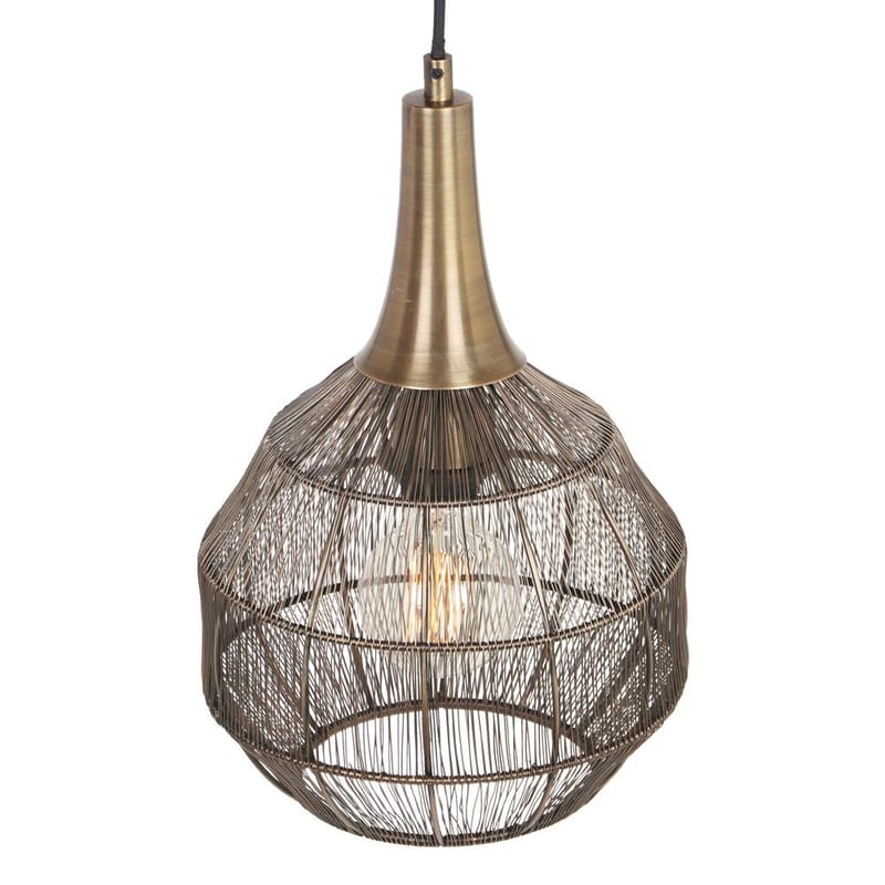Loftlampe Soraya - 26x27 cm, Mat sort/antik messing - Belysning - Lamper & indendørsbelysning - Loftlampe - Pendellamper & hængelamper