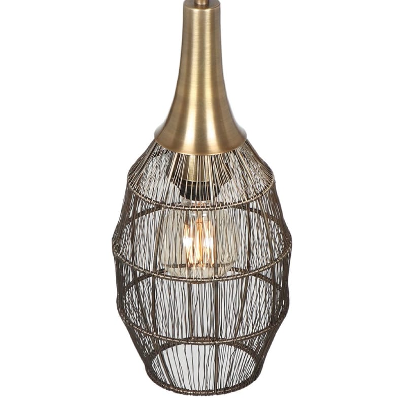 Loftlampe Soraya - 26x48 cm, Mat sort/antik messing - Belysning - Lamper & indendørsbelysning - Loftlampe - Pendellamper & hængelamper