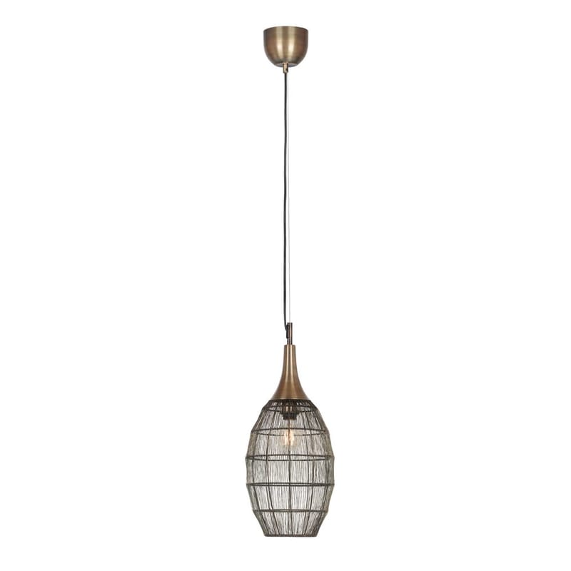 Loftlampe Soraya - 26x48 cm, Mat sort/antik messing - Belysning - Lamper & indendørsbelysning - Loftlampe - Pendellamper & hængelamper