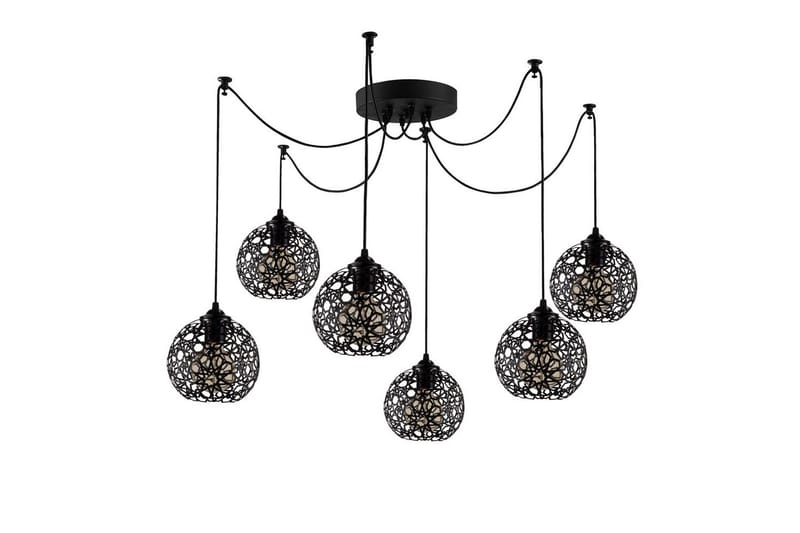 Loftlampe Sourab Brilo Black, Sort