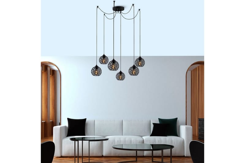 Loftlampe Sourab Brilo Black - Sort - Belysning - Lamper & indendørsbelysning - Loftlampe - Pendellamper & hængelamper