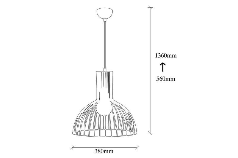 Loftlampe Sourab Lys Sort - Sort - Belysning - Lamper & indendørsbelysning - Loftlampe - Pendellamper & hængelamper