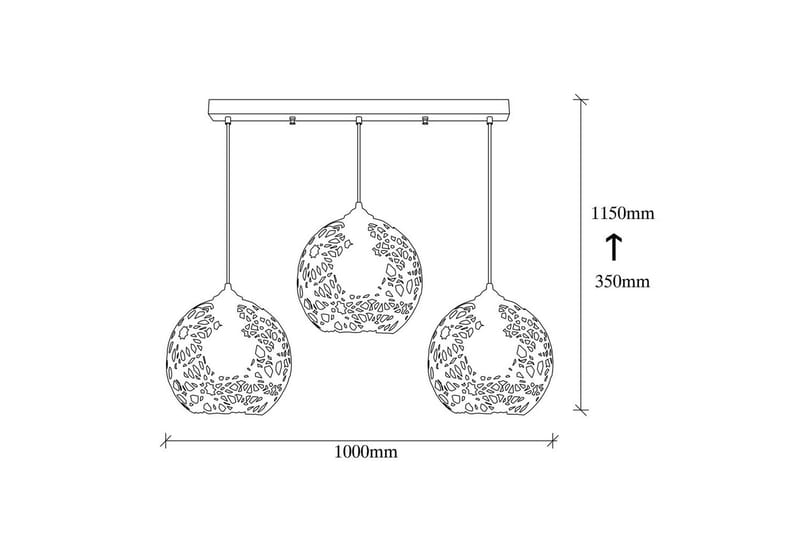 Loftlampe Sourab Masafumie Black Tre stik - Tre stik - Belysning - Lamper & indendørsbelysning - Loftlampe - Pendellamper & hængelamper