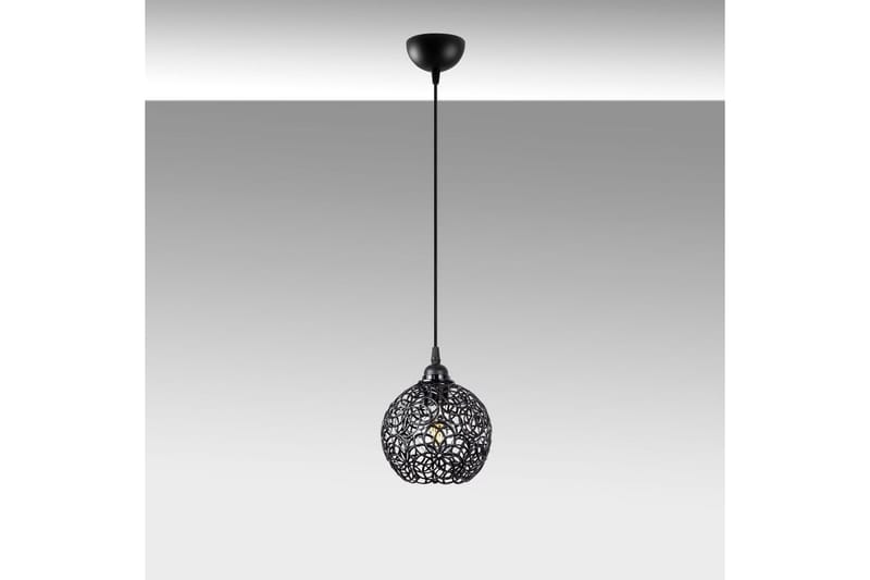 Loftlampe Souvik Sort - 17 x 17 x 118 cm - Belysning - Lamper & indendørsbelysning - Loftlampe - Pendellamper & hængelamper