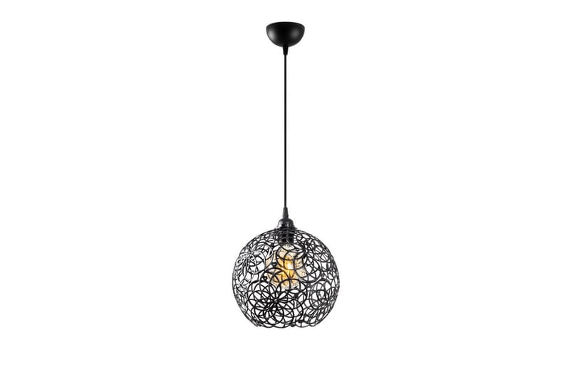 Loftlampe Souvik Sort - 25 x 25 x 126 cm - Belysning - Lamper & indendørsbelysning - Loftlampe - Pendellamper & hængelamper