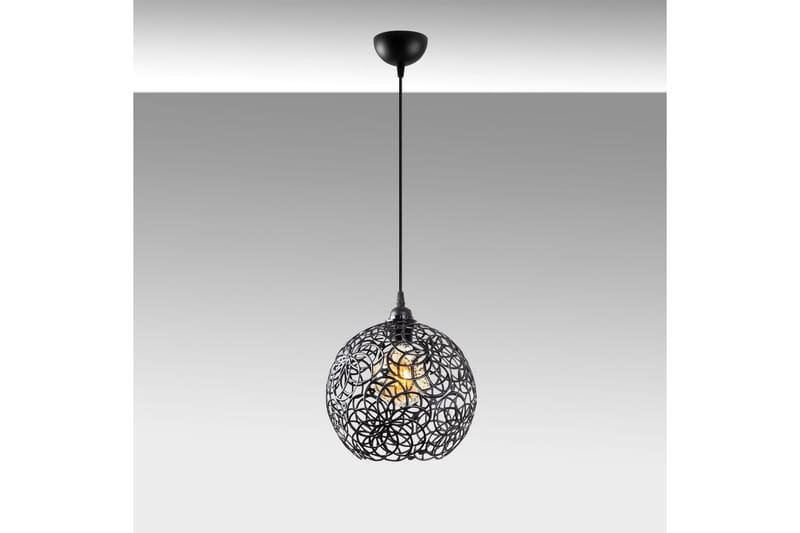 Loftlampe Souvik Sort - 25 x 25 x 126 cm - Belysning - Lamper & indendørsbelysning - Loftlampe - Pendellamper & hængelamper