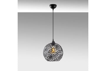 Loftlampe Souvik Sort - 25 x 25 x 126 cm - Belysning - Lamper & indendørsbelysning - Loftlampe - Pendellamper & hængelamper