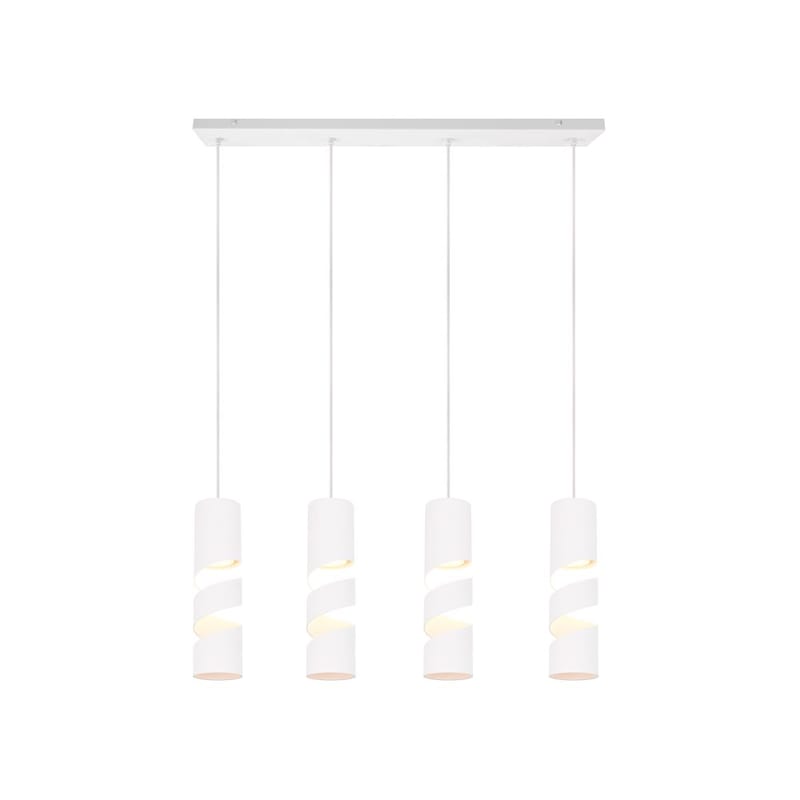 Loftlampe Stream - 4 lamper, Mat hvid - Belysning - Lamper & indendørsbelysning - Loftlampe - Pendellamper & hængelamper