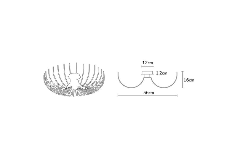Loftlampe Subbersta Hvid - Diameter: 56 cm - Belysning - Lamper & indendørsbelysning - Loftlampe - Pendellamper & hængelamper