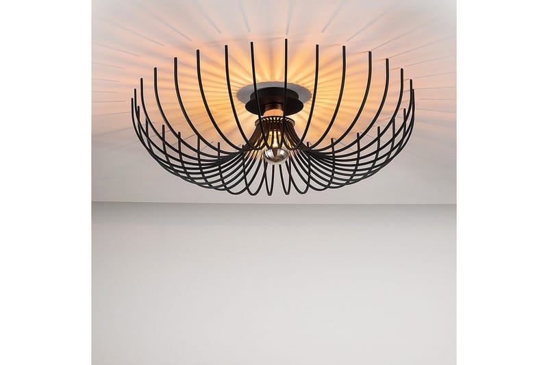 Loftlampe Subbersta Sort - Diameter: 56 cm - Belysning - Lamper & indendørsbelysning - Loftlampe - Pendellamper & hængelamper