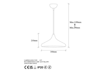 Loftlampe Subesh Mørk Antik - Mørk Antik - Belysning - Lamper & indendørsbelysning - Loftlampe - Pendellamper & hængelamper