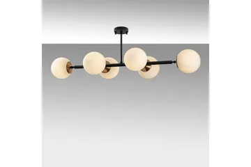 Loftlampe Subin Flad Sort / Creme - Sort / Creme - Belysning - Lamper & indendørsbelysning - Loftlampe - Pendellamper & hængelamper