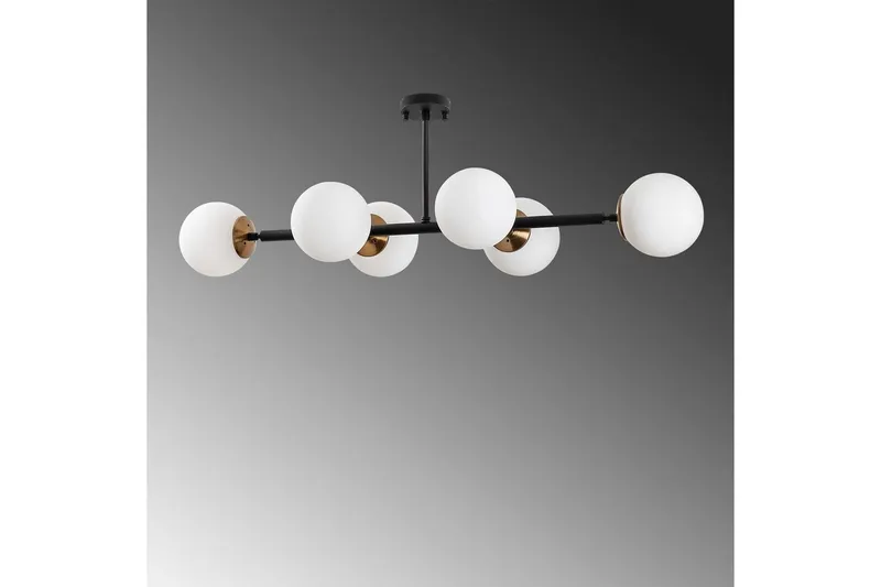 Loftlampe Subin Flad Sort / Creme - Sort / Creme - Belysning - Lamper & indendørsbelysning - Loftlampe - Pendellamper & hængelamper