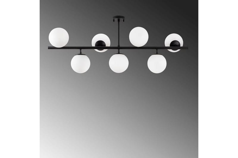 Loftlampe Subin Flad Sort / Hvid - Sort / Hvid - Belysning - Lamper & indendørsbelysning - Loftlampe - Pendellamper & hængelamper