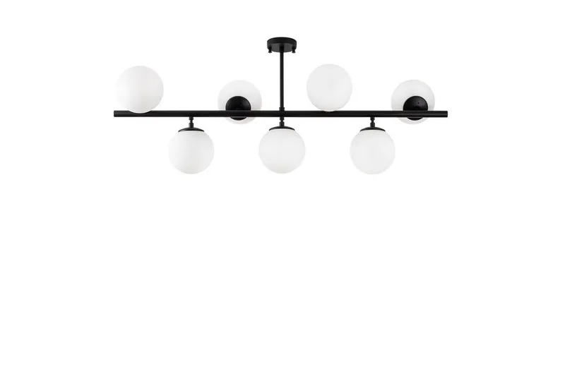 Loftlampe Subin Flad Sort / Hvid, Sort / Hvid