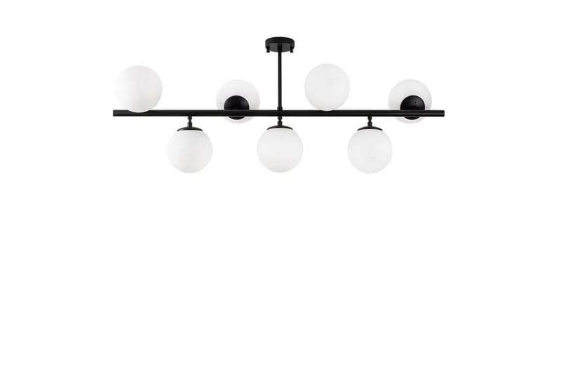 Loftlampe Subin Flad Sort / Hvid, Sort / Hvid