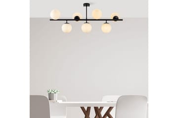 Loftlampe Subin Flad Sort / Hvid - Sort / Hvid - Belysning - Lamper & indendørsbelysning - Loftlampe - Pendellamper & hængelamper