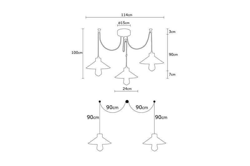 Loftlampe Sudalwani Kobber / Sort / Rany - Kobber / Sort / Rany - Belysning - Lamper & indendørsbelysning - Loftlampe - Pendellamper & hængelamper