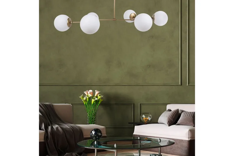 Loftlampe Sudatoor Fibran Gul / Hvid - Gul / Hvid - Belysning - Lamper & indendørsbelysning - Loftlampe - Pendellamper & hængelamper