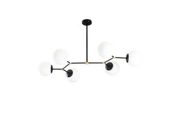 Loftlampe Sudatoor Fibran Sort / Hvid - Sort / Hvid - Belysning - Lamper & indendørsbelysning - Loftlampe - Pendellamper & hængelamper