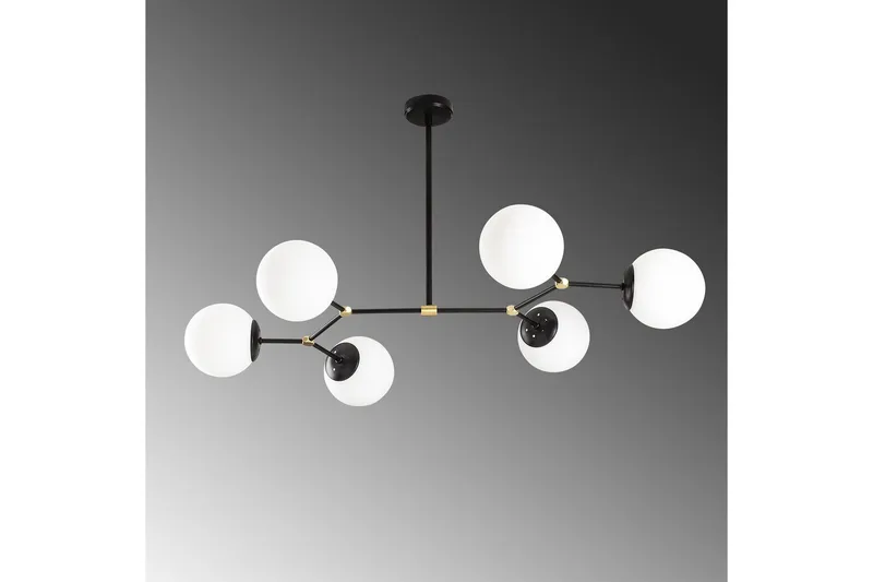 Loftlampe Sudatoor Fibran Sort / Hvid - Sort / Hvid - Belysning - Lamper & indendørsbelysning - Loftlampe - Pendellamper & hængelamper