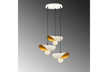 Loftlampe Sugana Tre Hvid / Rany - Guld/Hvid - Belysning - Lamper & indendørsbelysning - Loftlampe - Pendellamper & hængelamper