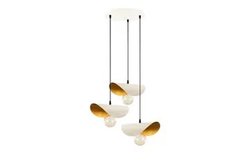 Loftlampe Sugana Tre Hvid / Rany - Guld/Hvid - Belysning - Lamper & indendørsbelysning - Loftlampe - Pendellamper & hængelamper