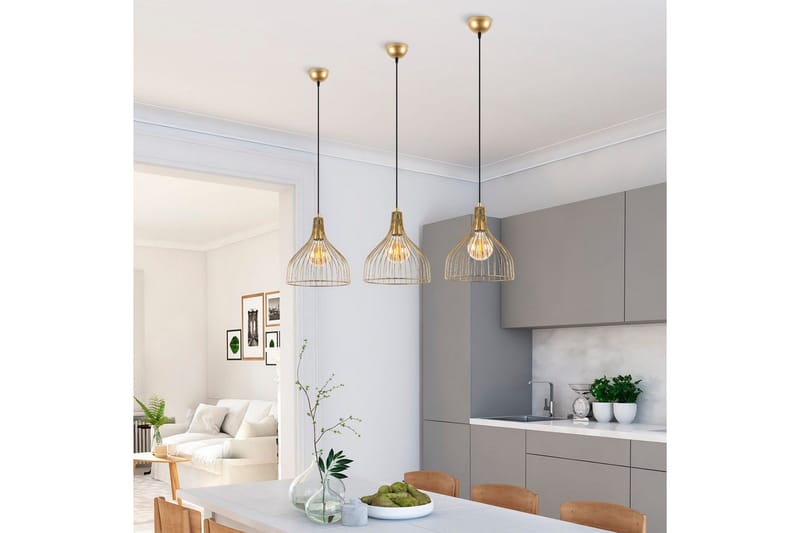 Loftlampe Talnor Skinnende guld - Skinnende guld - Belysning - Lamper & indendørsbelysning - Loftlampe - Pendellamper & hængelamper