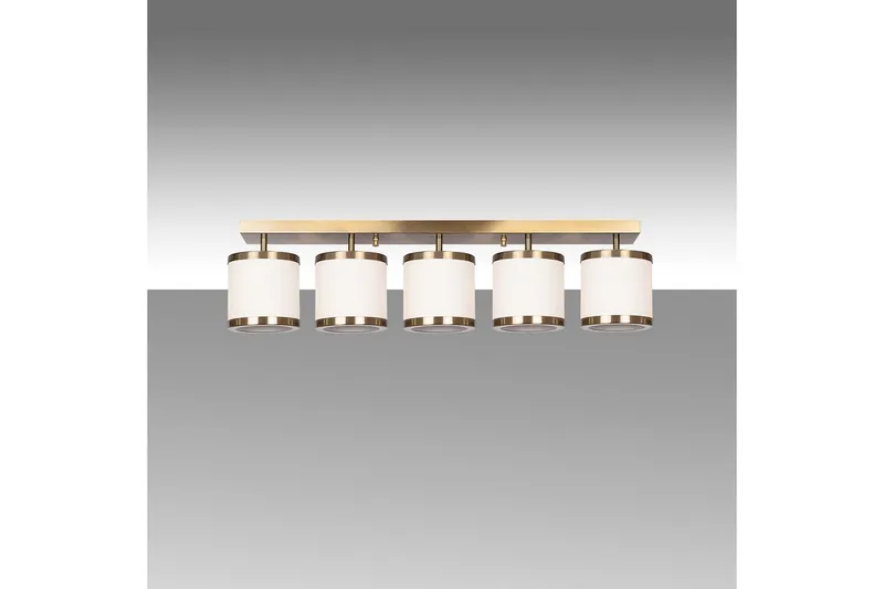 Loftlampe Talra Five Vintage, Guld