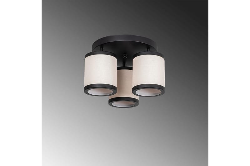 Loftlampe Talrayo Sort / Hvid - Sort / Hvid - Belysning - Lamper & indendørsbelysning - Loftlampe - Plafond