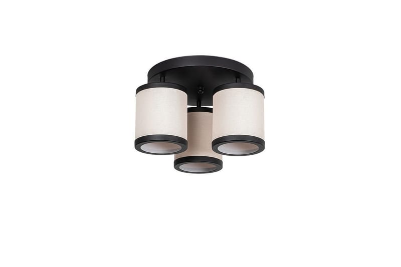 Loftlampe Talrayo Sort / Hvid - Sort / Hvid - Belysning - Lamper & indendørsbelysning - Loftlampe - Plafond