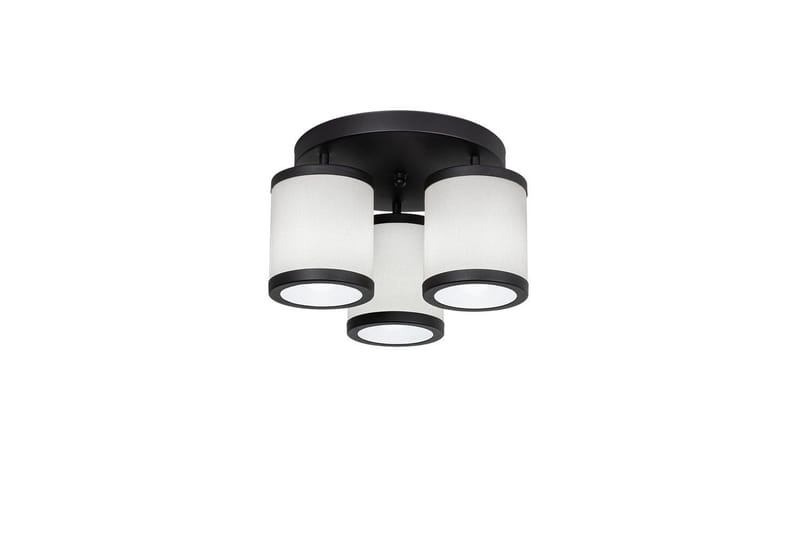 Loftlampe Talrayo Sort / Hvid - Sort / Hvid - Belysning - Lamper & indendørsbelysning - Loftlampe - Plafond