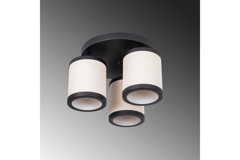 Loftlampe Talrayo Sort / Hvid - Sort / Hvid - Belysning - Lamper & indendørsbelysning - Loftlampe - Plafond
