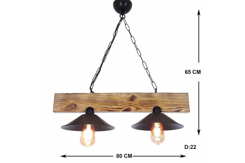 Loftlampe Talwyn Valnød / Sort - Taupe/Sort - Belysning - Lamper & indendørsbelysning - Loftlampe - Pendellamper & hængelamper