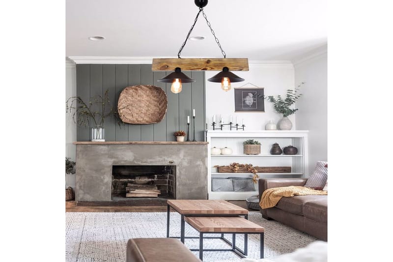 Loftlampe Talwyn Valnød / Sort - Taupe/Sort - Belysning - Lamper & indendørsbelysning - Loftlampe - Pendellamper & hængelamper