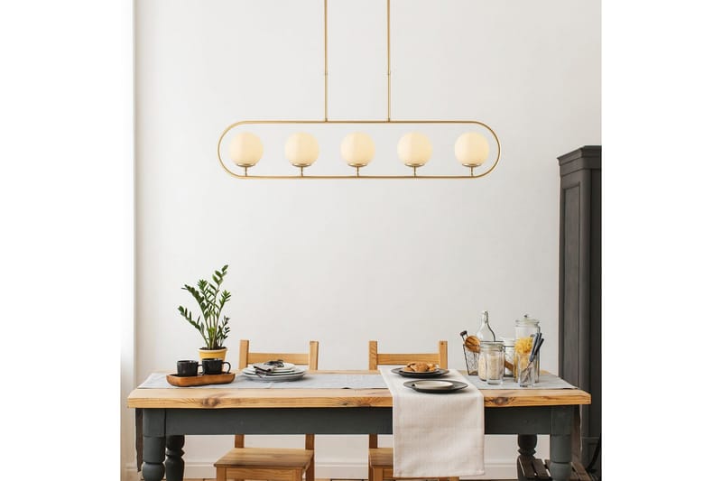 Loftlampe Thalara Skinnende Rany Fem sokkel - Guld - Belysning - Lamper & indendørsbelysning - Loftlampe - Pendellamper & hængelamper