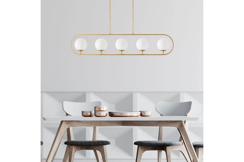Loftlampe Thalara Skinnende Rany Fem sokkel - Guld - Belysning - Lamper & indendørsbelysning - Loftlampe - Pendellamper & hængelamper
