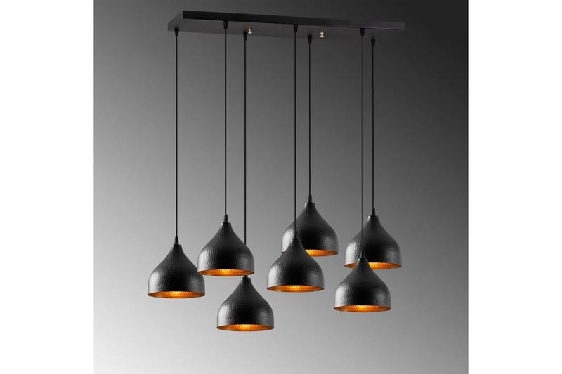 Loftlampe Thela Syv Sort - Sort - Belysning - Lamper & indendørsbelysning - Loftlampe - Pendellamper & hængelamper