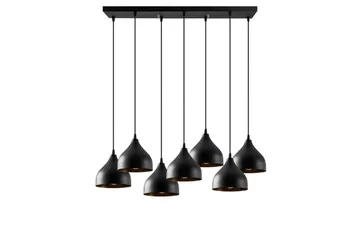 Loftlampe Thela Syv Sort - Sort - Belysning - Lamper & indendørsbelysning - Loftlampe - Pendellamper & hængelamper