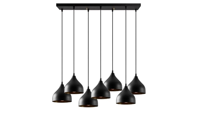 Loftlampe Thela Syv Sort - Sort - Belysning - Lamper & indendørsbelysning - Loftlampe - Pendellamper & hængelamper