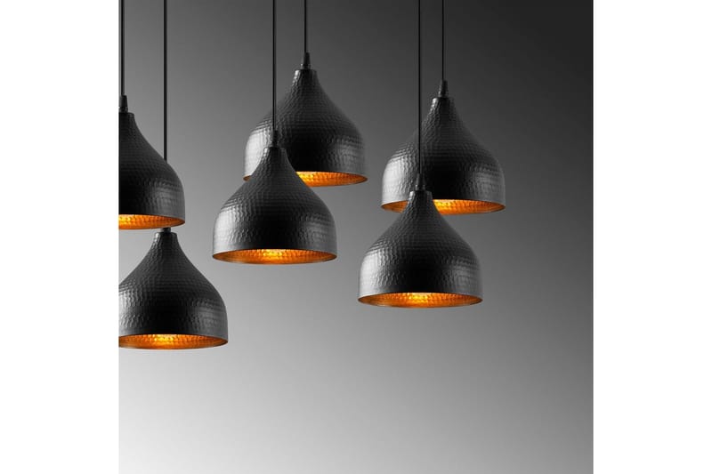 Loftlampe Thela Syv Sort - Sort - Belysning - Lamper & indendørsbelysning - Loftlampe - Pendellamper & hængelamper