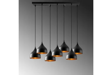 Loftlampe Thela Syv Sort - Sort - Belysning - Lamper & indendørsbelysning - Loftlampe - Pendellamper & hængelamper