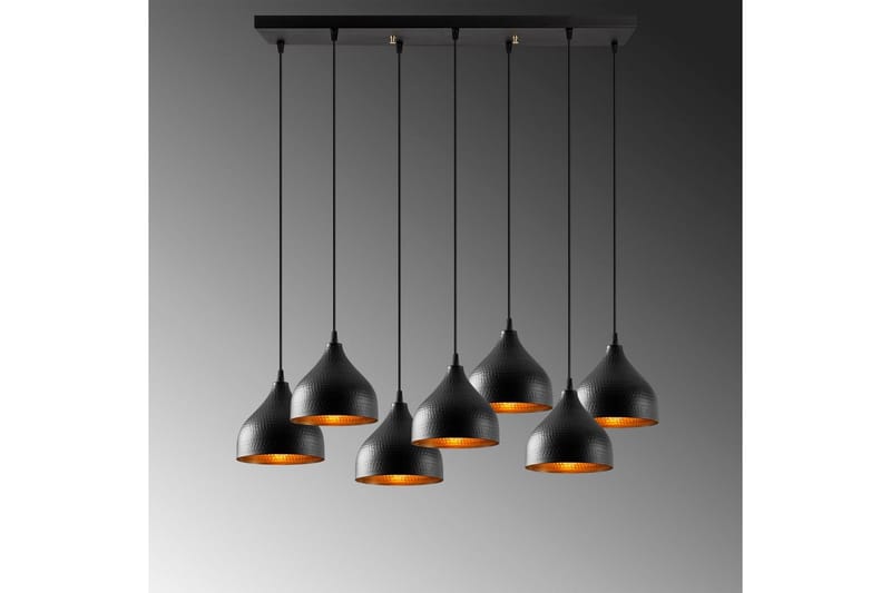 Loftlampe Thela Syv Sort - Sort - Belysning - Lamper & indendørsbelysning - Loftlampe - Pendellamper & hængelamper